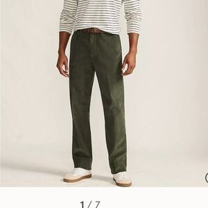 Lands' End Men's Black Corduroy Trousers 38x32 NWT